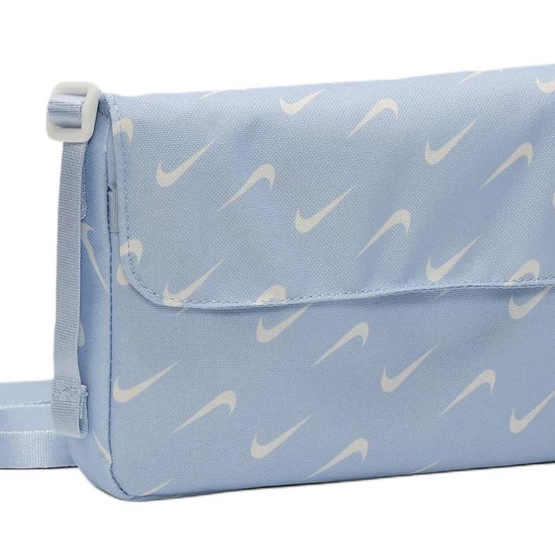Nike Polyester Sports Bag Shoulder Bag Crossbody Bag Women's Light Blue Casual FN0938-440