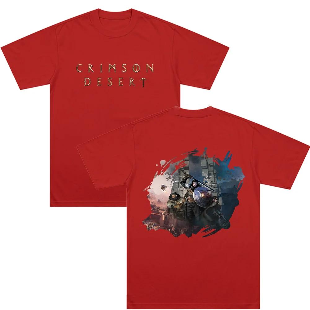 

New Fun Game Heavy Cotton T-shirts Crimson Desert Graphic Clothing Summer Casual Versatile Tops Fashion Unisex Versatile T Shirt 4XL