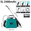 Shoulder Style Electric Sprayer 5L Watering Can With Spray Gun Automatic Garden Plant Mister USB Rechargeable Irrigation Tool