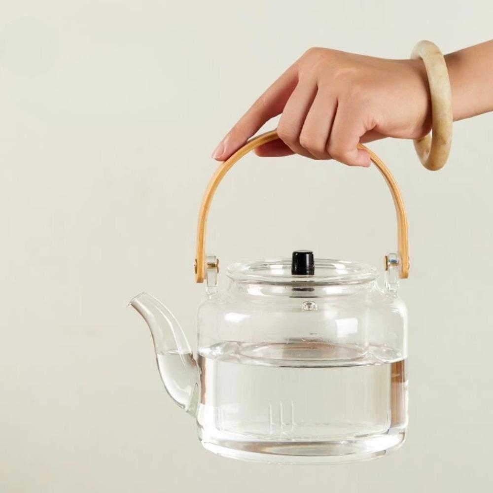 

Чайник 900 мл из стекла с вертикальным узором, тип распылителя, для электрической керамической плиты, приспособление для заваривания чая, термостойкий чайник