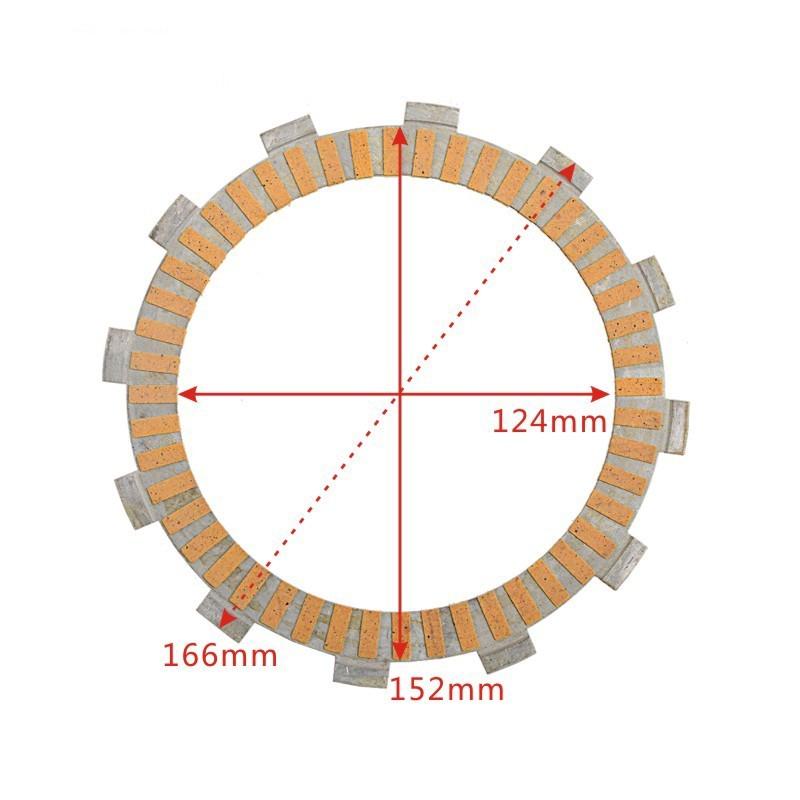 1pc Motorcycle Clutch Plate For Yamaha XT1200 XT1200Z XT 1200 Z Super Tenere 1200 2010-2015 FJR 1300 FJR1300 2001-2015
