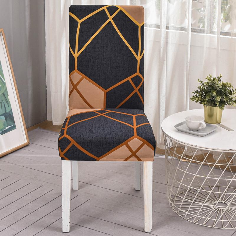 New Floral Decoration Stretch Covers Chair Cover For Dining Room Office Banquet Chair Protector Elastic Material Armchair Cover