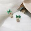 Silver Needle Diamond Bow Earrings Simple and Versatile High-quality Stud Earrings Women's Niche Light Luxury High-end Earrings