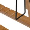 1Pc Adjustable Bamboo Rack Shelf Dormitory Bed Lap Desk Portable Book Reading Tray Stand