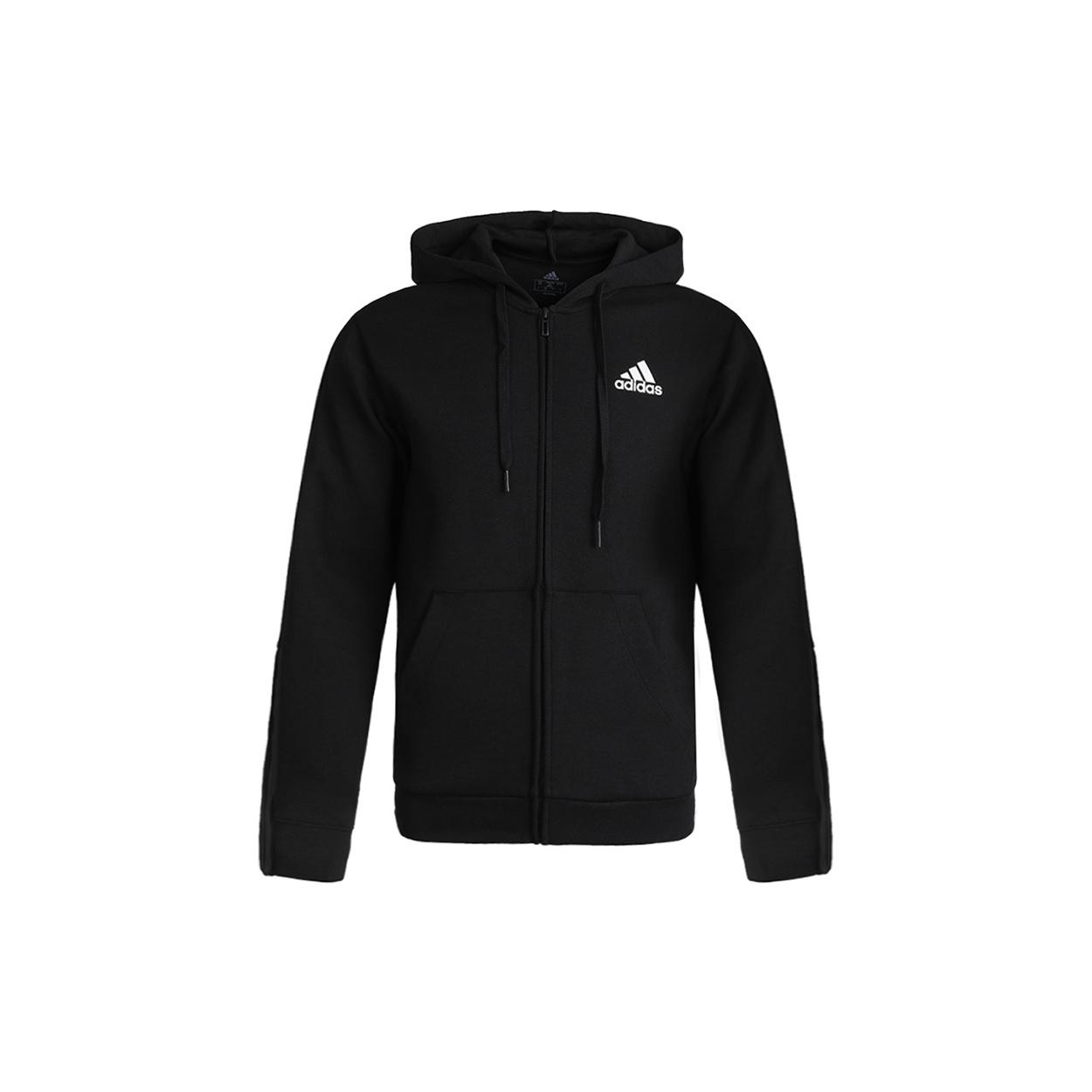 adidas Doubleknit Cut 3-Stripes Full-Zip Hoodie Black Men s GP8603 S