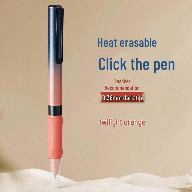 Ergonomic Student Pen with 0.38mm Tip & Replaceable Ink: Ideal for Learning, Calligraphy, and Homework