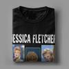 Three Faces Murder She Wrote Fletcher T Shirt for Men 100% Cotton Funny T-Shirt Crewneck Tees Short Sleeve Clothes Birthday Gift