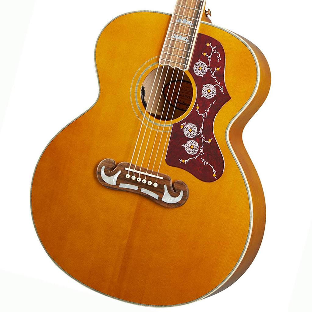 Aged Antique Natural Gloss Epiphone Acoustic Guitar Acoustic Guitar J200 Epiphone/Masterbilt J-200