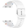 Wave Pattern Silicone Strap: Compatible with Apple Watch Series 7/8/9/10, Colorful Buckle, Ultra Replacement Wristband