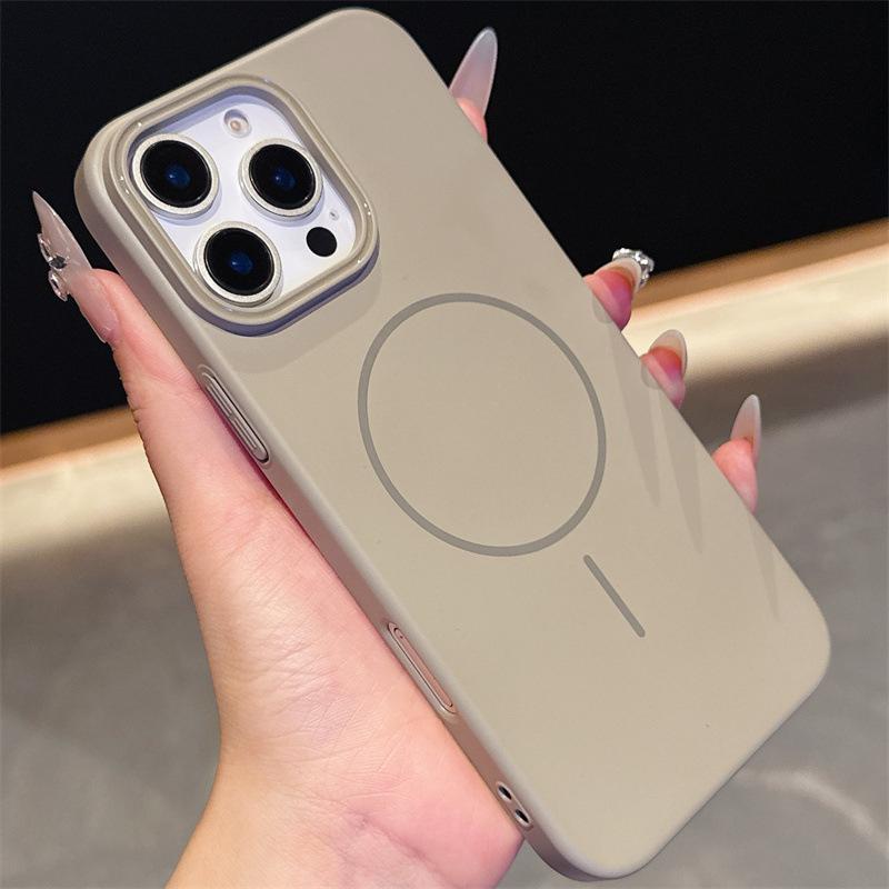 

Frosted Magnetic Hard Case for iPhone Models: 12, 13, 14, 15, 16 Pro Max - Full Coverage PC iPhone 14 Pro Max
