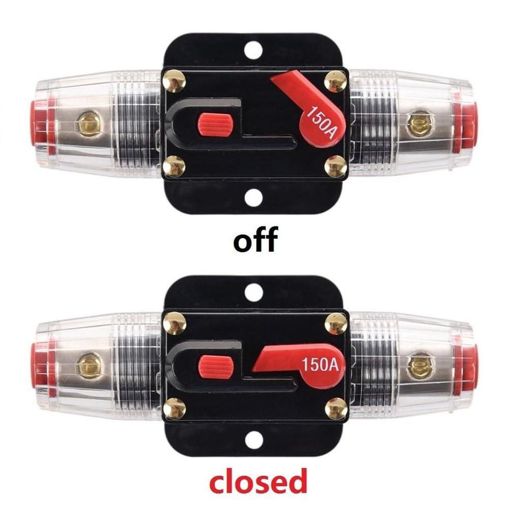 Holders 40amp 20A 30A 50A 60A 80A 100A 150A Circuit Breaker For Car Audio And Amps Overload Nverter 12V-24V Replace Fuses