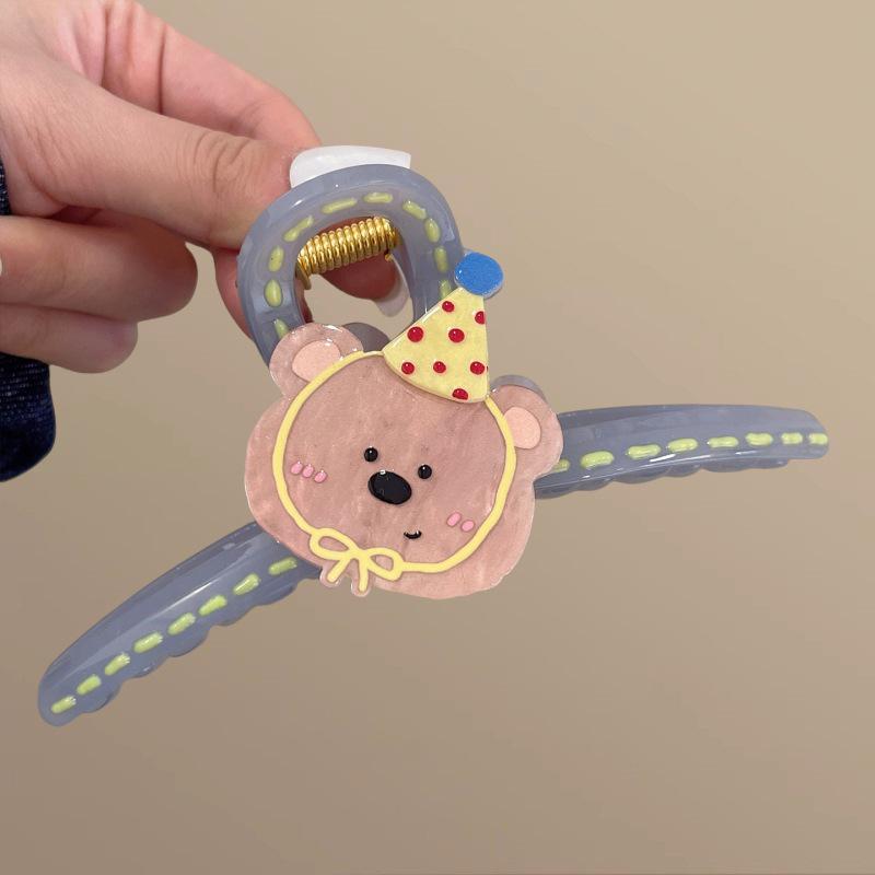 Großer französischer Retro-Klammer-Haarclip für elegante Damenfrisuren.