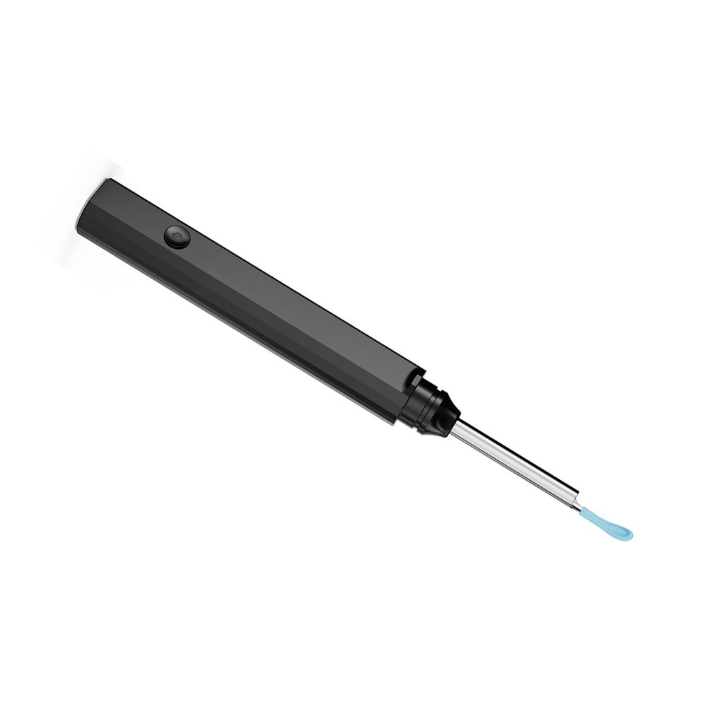 LED Lighted Ear Pick Spoon Ear Wax Cleaner with Soft Silicone Tip Rechargeable Electric Ear Pick for Family Check Ear
