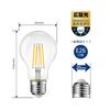 LVWIT LED Bulbs, E26 Base, 1521LM, 10.5W Filament Bulb, Equivalent to a 100W Incandescent Bulb, 2700K Warm White, A60 Clear Type, Retro Light Bulbs,