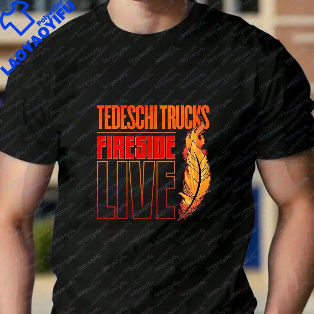 Tedeschi Trucks Band Printed LongSleeved TShirt for Unisex and WoUnisex Trendy Harajuku Style Universal Pattern Large Size