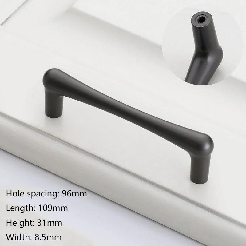 23mm-205mm Modern Cabinet Handle Furniture Hardware Handle Gold Kitchen Cabinet Drawer Knob Handles For Kitchen Cabinets