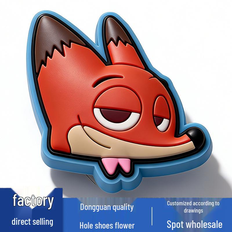 Zootopia Flower Shoe Charms: Versatile Cartoon Crocs Accessories