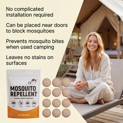 Mosquito Repellent Balls 12 Pieces Effective Insect Repellent For Home Patio Camping Garage Use Long Lasting Protection