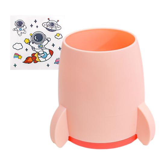 Creative Rocket Pen Holder Large Capacity Kids Desk Organizer Multi-Functional Storage Box for Pens And Stationery