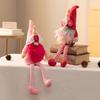 Christmas Pink Plush Rudolph & Nordic Gnome Doll Ornament