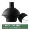 Eyliden Toilet Clog and Plunger for Western and Japanese Style Includes Storage 2-in-1 Brush, Remover, Toilets, Case, Space-Saving, Floor-Standing