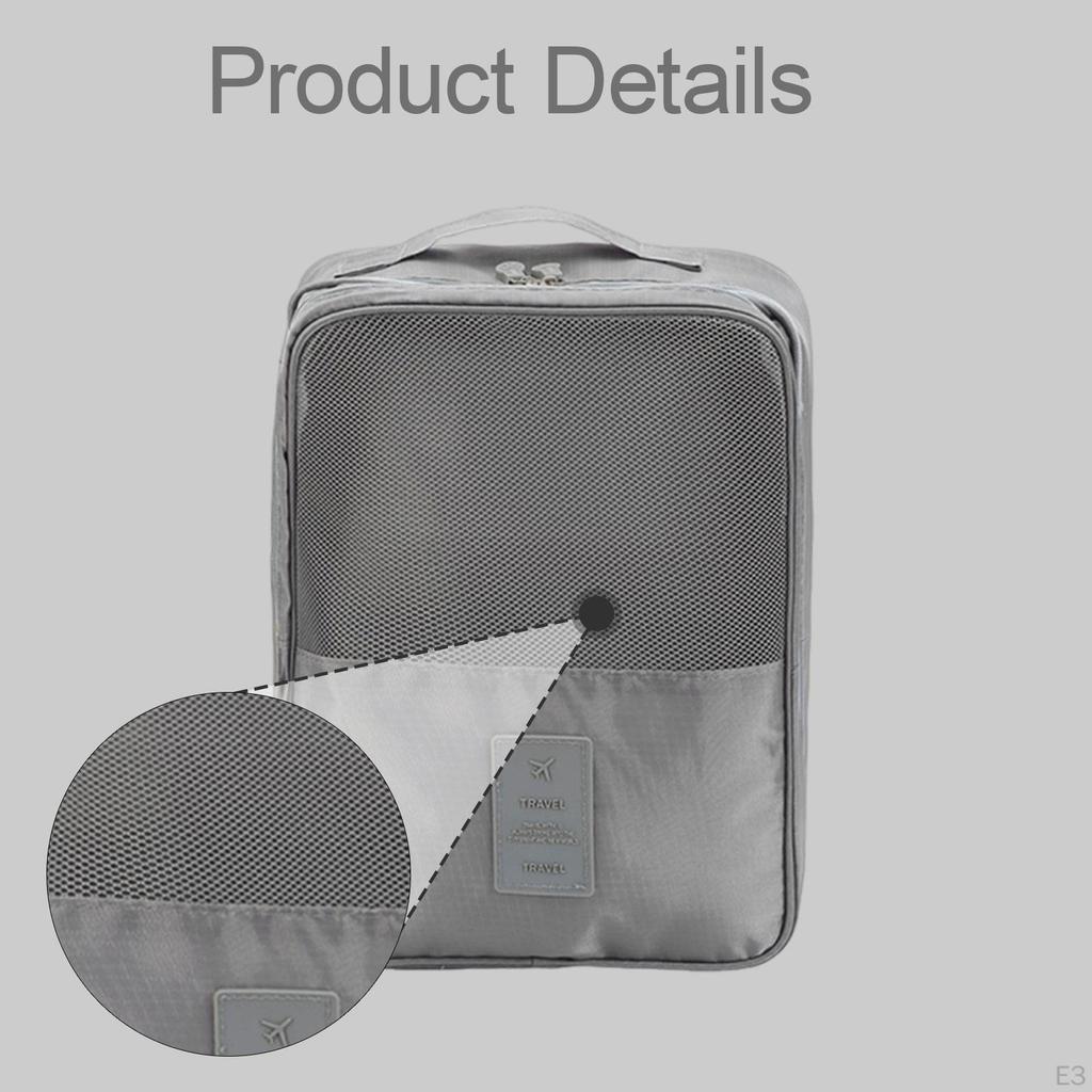 Travel Shoe Bag Organizer Durability Dustproof Practical with Handle Men Women Lightweight Storage
