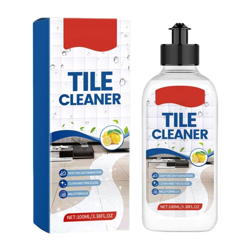 

100ml Tile Cleaner Tile and Grout Cleaner for Effective Stain Removal Antibacterials Protections,Easy to Use 1