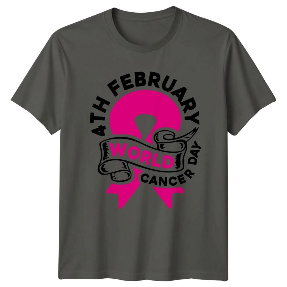 4th February World Cancer Day TShirt Support Advocacy S