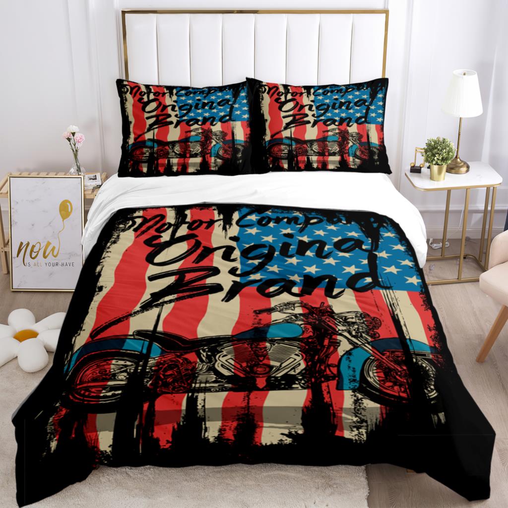 Hd Print Skull Art - Themed Three - Piece Fashion Bedding Set With Quilt Covers Pillowcases And Pillow For Children And Adults