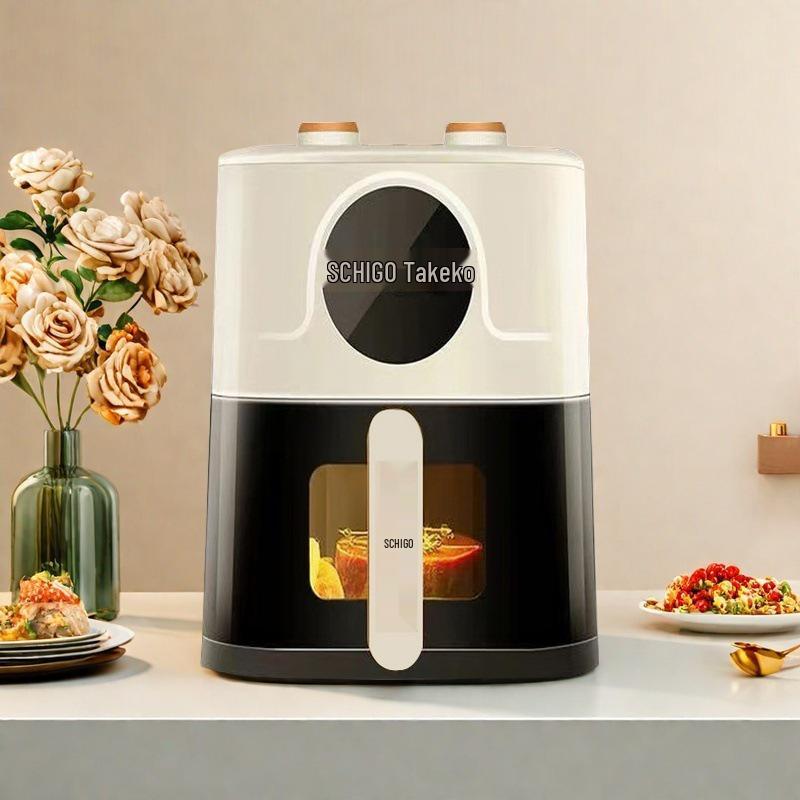 Large Capacity Multi-Function Air Fryer Oven with Safety Features and No-Flip Steam Tender Bake