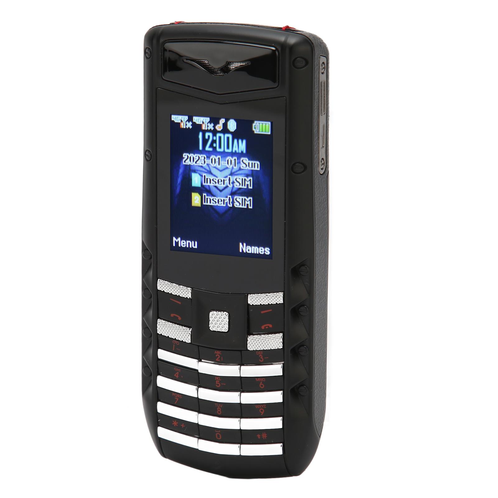 

V5 Pro 2G разблокированный сотовый телефон с большой кнопкой и высокой громкостью для пожилых людей, аккумулятор 1600 мАч, двойной UK Plug чёрный