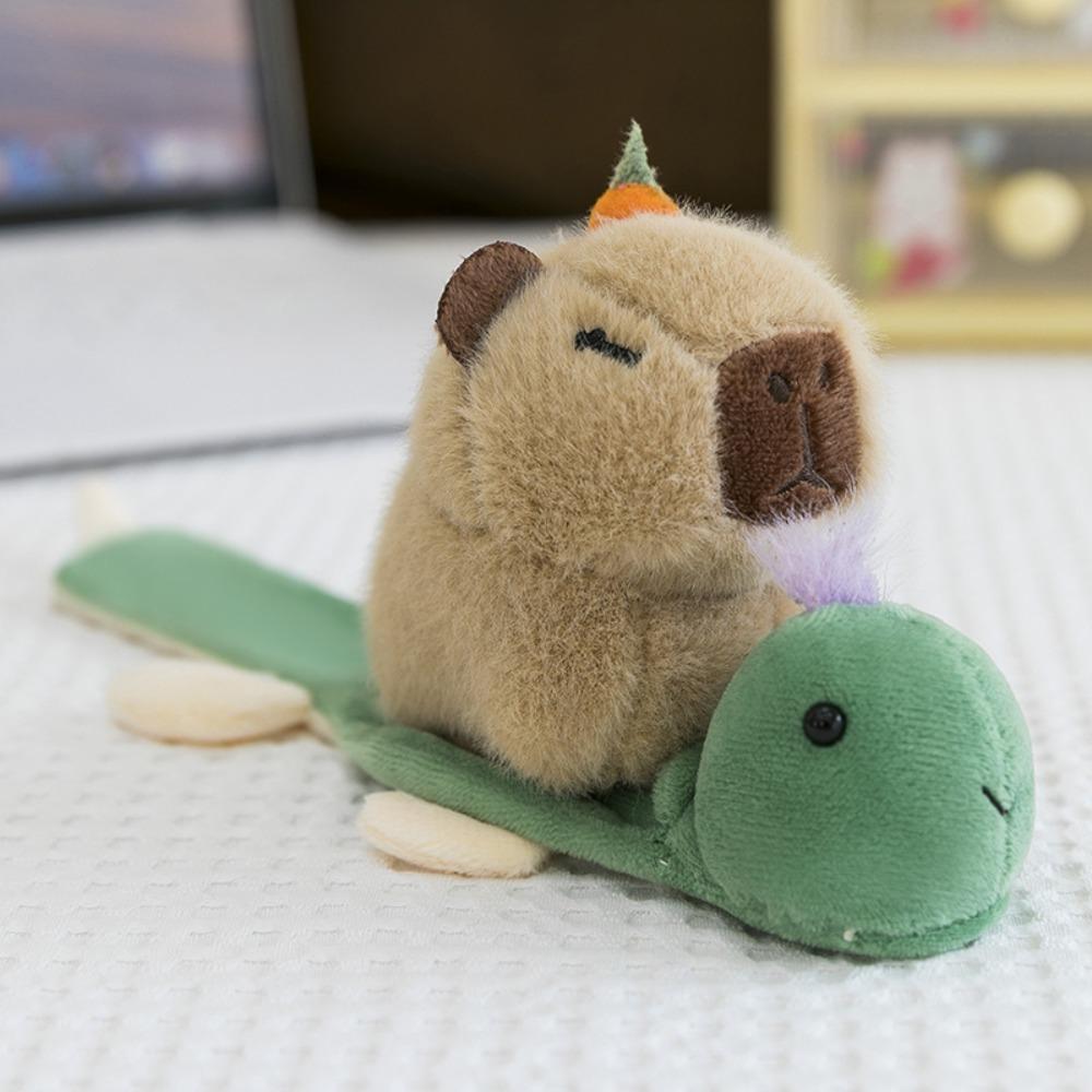 Turtle Capybara Plush Hand Ring Goose Animal Plush Slap Bracelet  Home Decor