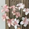 White Artificial Lily Flowers 5-head Simulation Decorative Bouquet  Indoor Decoration
