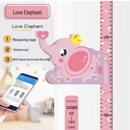 3D Children's Height Measurement Wall Sticker – Removable, Non-Damaging, Precise Ruler