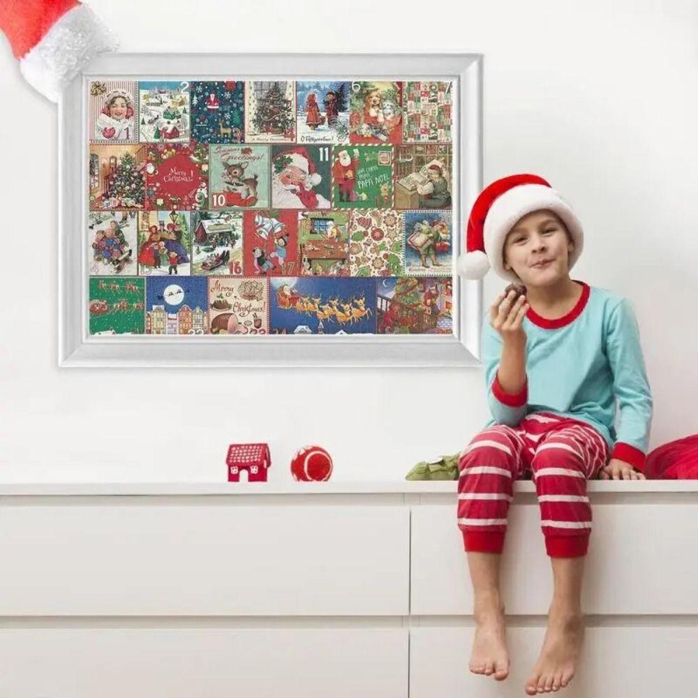 Christmas Gifts Christmas Advent Calendar Puzzle 24 Boxes Santa Claus' Gift Puzzle  New Year Gift