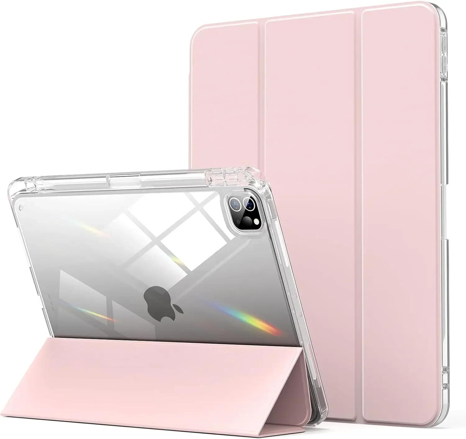 

Чехол для планшета iPad Pro 13 12,9 дюйма 6-го/5-го/4-го/3-го поколения iPad Pro13 Pro11 M4 M2 2024 Air11 13 Air4 510th A16 2025 9th 10,2 10,5 iPad A16 11th 2025 розовый