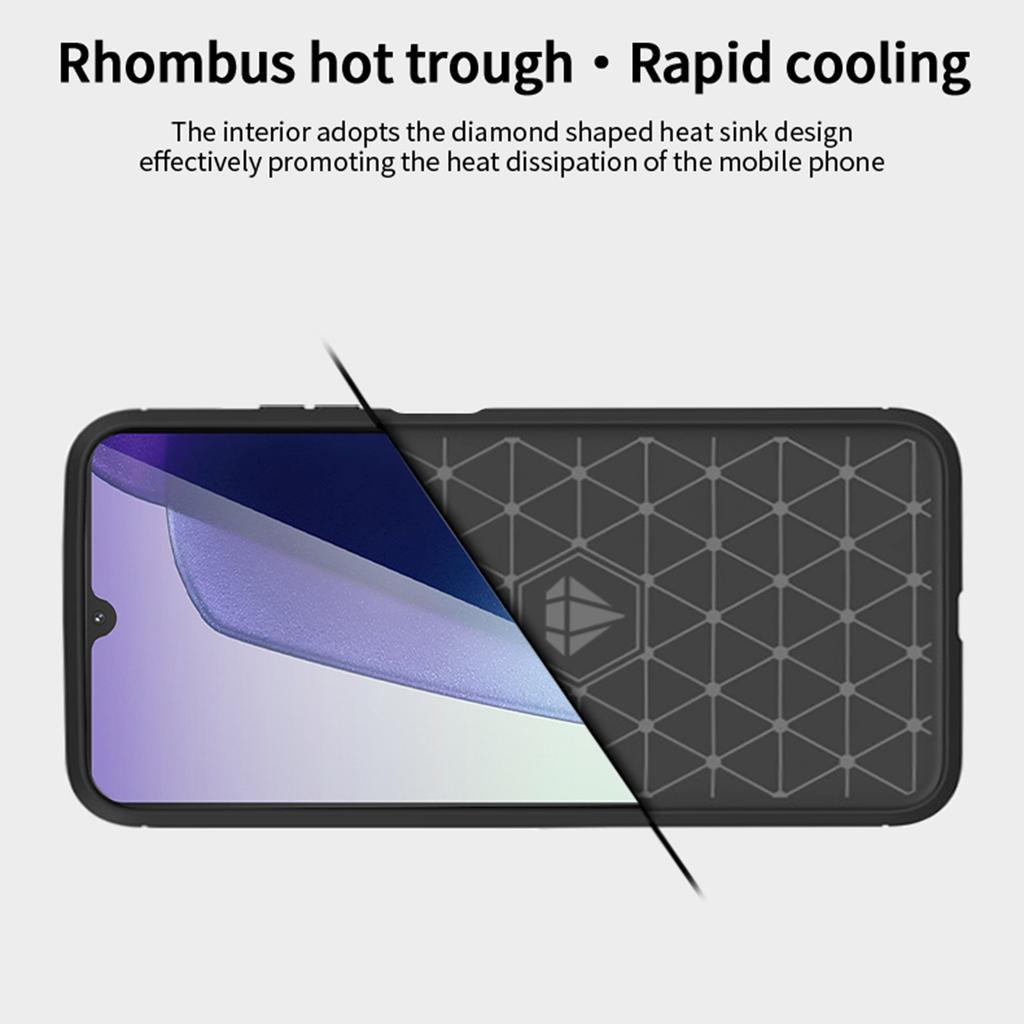 MOFI JK TPU Serie-1 Für Xiaomi Poco C75 4G/Redmi 14R 5G/14C 4G Hülle Kohlefaserstruktur TPU Weiche Handyhülle