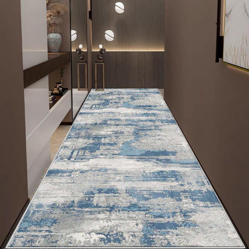Moderner Flurläufer Teppich für Flur Wohnzimmer Dekoration Heim Gang Bodenmatten Luxus Eingangsbereich Dekor Bereich Langer Streifen Teppich