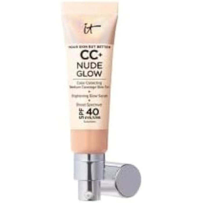 Fond De Teint - IT Cosmetics - Crème CC+ Nude Glow - Couvrance Moyenne - SPF40 - Peptides & Vitamines