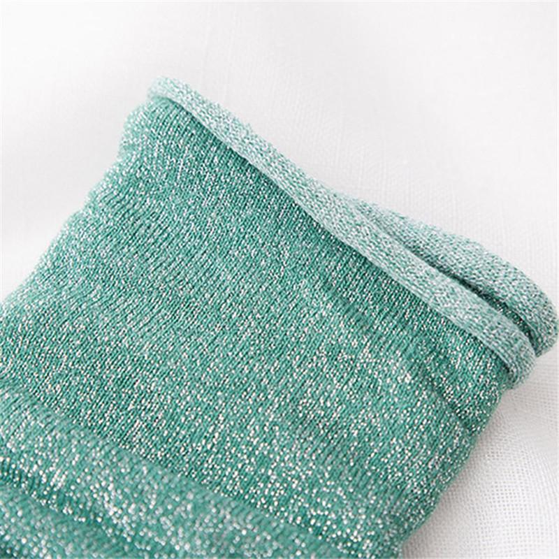 Orcle 2 Pairs Women's Novelty Glitter Ankle Socks Casual