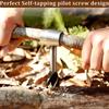 Spiral drill bit, portable outdoor survival tool, jungle craft settler, hand drill drilling tool for camping, outdoor hiking