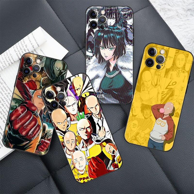 

Чехол для iPhone 11 13 12 pro max Cover xr 7 8 Plus Funda XS X 14 5 5S SE2020 Coque One Push Man Сайтама и Фубуки iPhone 14
