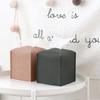 2 PCS Tissue Box Cover, Modern PU Leather Square Tissue Box Holder for Creative Decorative, Ideal for Bathrooms/Office/Car/Dining Table