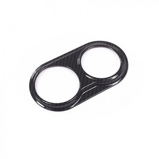 ABS Carbon Fiber Pattern Head Light Switch Cover for Maserati Levante 2016-21