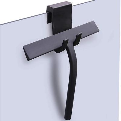 Matte Black Silicone Squeegee Streak Free Cleaning Shower Squeegee for Glass Bathroom Shower Doors Mirrors Tiles Car Windows