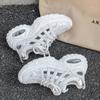 Dad Shoes Women's 2025 Autumn New Breathable Thick-soled Mesh Sneakers Lightweight Hollow Height Increasing Casual Shoes Women