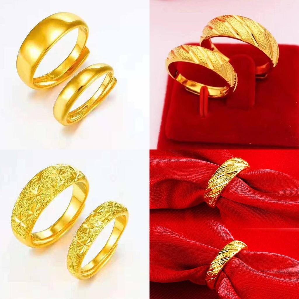 Schicke vergoldete Kupfer-Partnerringe mit Meteoritenschauer-Design für modernen Stil