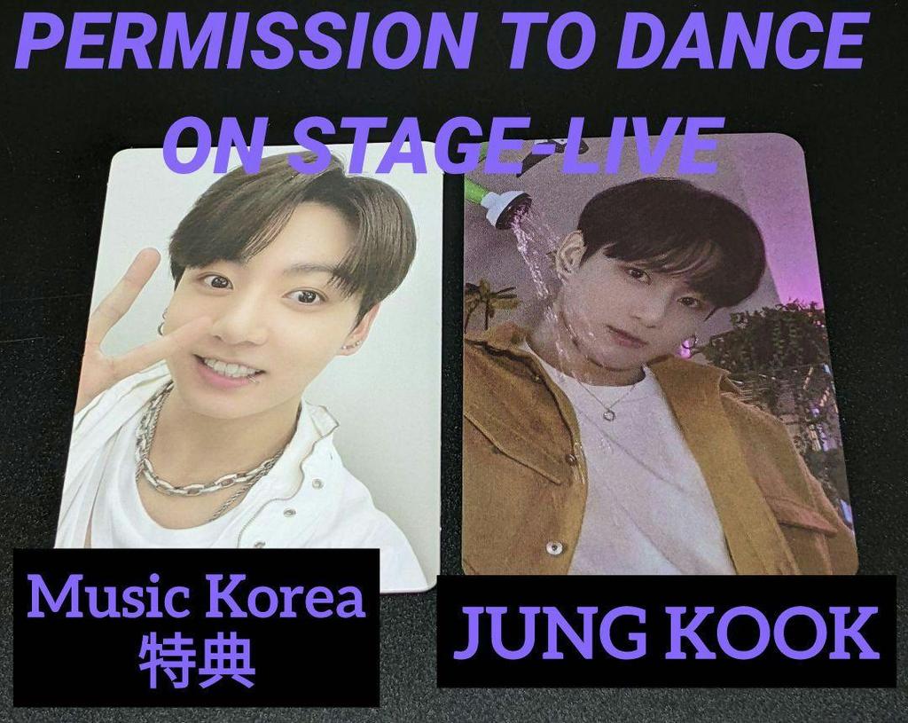 [USED] BTS Jungkook PTD LIVE' Music Korea Bonus Trading Card