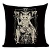 Dark Tarot, Gothic Style Double-Sided Printed Pillow Cover Short Plush Suitable Living Rooms Bedrooms Sofas Throw Cushion Cover