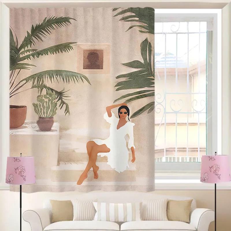 Eleganter selbstklebender Vorhang für Fenster Perfekt für gemütliche Schlafzimmer und stilvolle Wohnungseinrichtungen